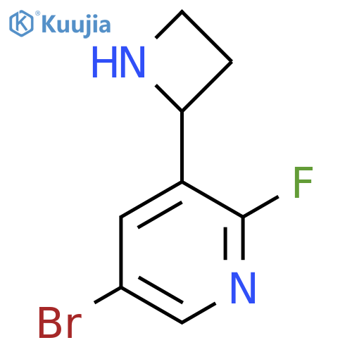 3-(azetidin-2-yl)-5-bromo-2-fluoropyridine structure