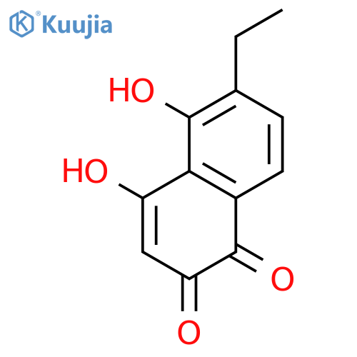 1,4-Naphthalenedione,6-ethyl-2,5-dihydroxy- structure