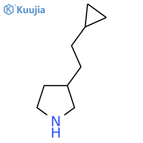 3-(2-cyclopropylethyl)pyrrolidine structure