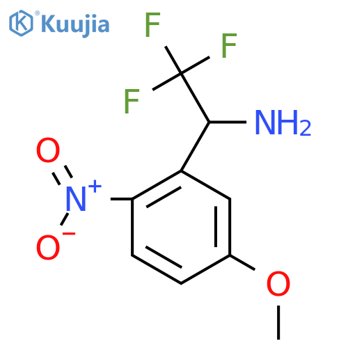 2,2,2-trifluoro-1-(5-methoxy-2-nitrophenyl)ethan-1-amine structure