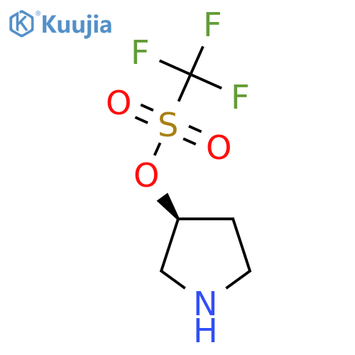 (S)-Pyrrolidin-3-yl trifluoromethanesulfonate structure