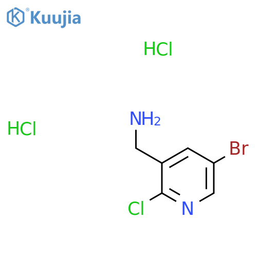 (5-Bromo-2-chloropyridin-3-yl)methanamine dihydrochloride structure