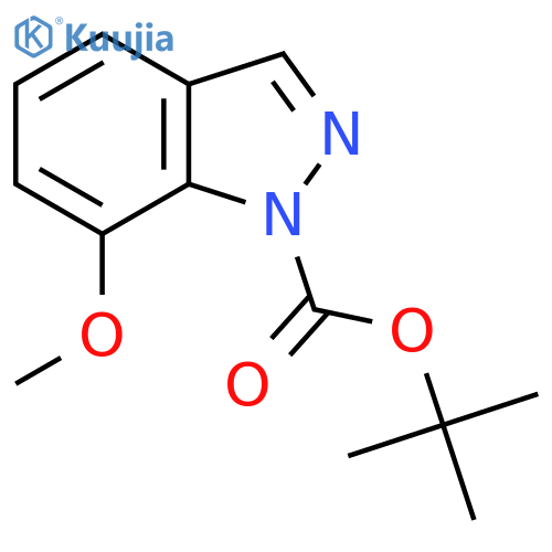 tert-butyl 7-methoxy-1H-indazole-1-carboxylate structure