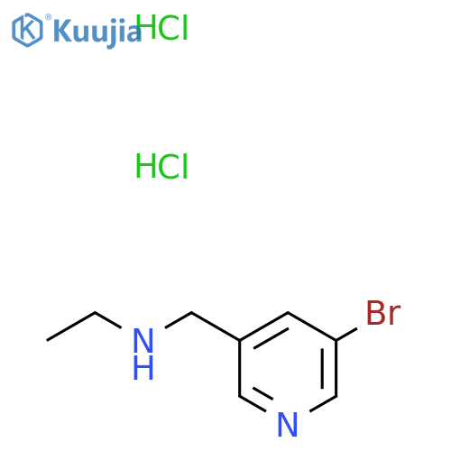 N-((5-bromopyridin-3-yl)methyl)ethanamine dihydrochloride structure