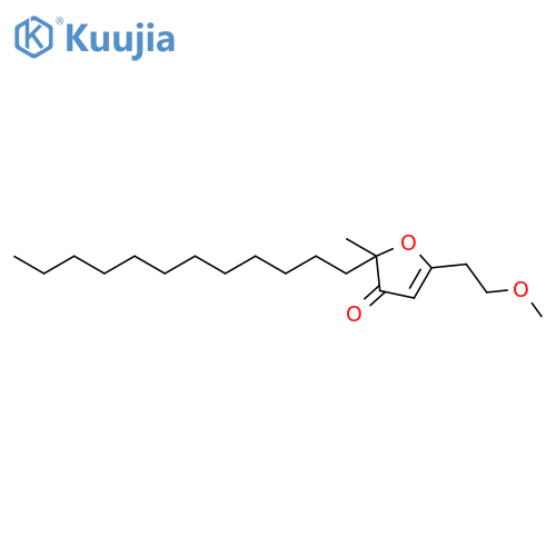 2-dodecyl-5-(2-methoxyethyl)-2-methylfuran-3(2H)-one structure