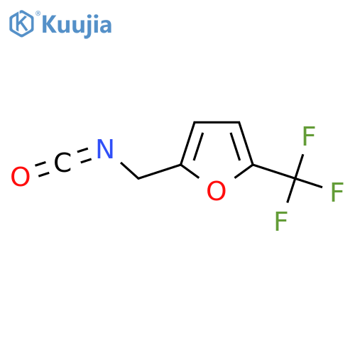 2-(isocyanatomethyl)-5-(trifluoromethyl)furan structure