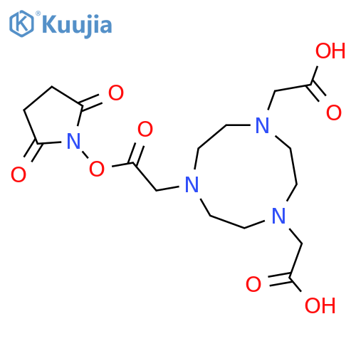 2,2'-(7-(2-((2,5-Dioxopyrrolidin-1-yl)oxy)-2-oxoethyl)-1,4,7-triazonane-1,4-diyl)diacetic acid structure