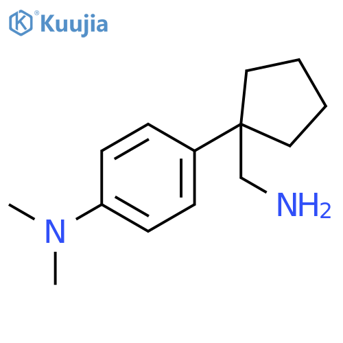 4-[1-(aminomethyl)cyclopentyl]-N,N-dimethylaniline structure