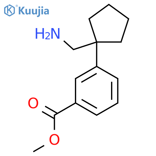 methyl 3-1-(aminomethyl)cyclopentylbenzoate structure