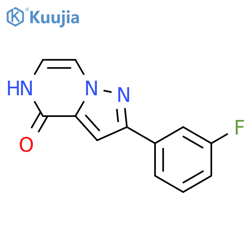 2-(3-fluorophenyl)pyrazolo[1,5-a]pyrazin-4-ol structure