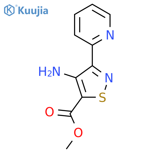 4-Amino-3-pyridin-2-yl-isothiazole-5-carboxylic acid methyl ester structure