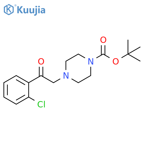 tert-butyl 4-2-(2-chlorophenyl)-2-oxoethylpiperazine-1-carboxylate structure