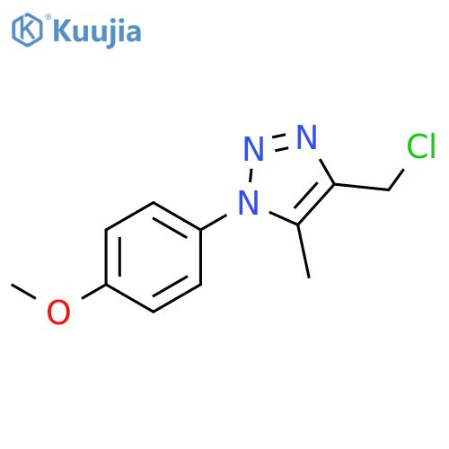 4-(chloromethyl)-1-(4-methoxyphenyl)-5-methyl-1H-1,2,3-triazole structure