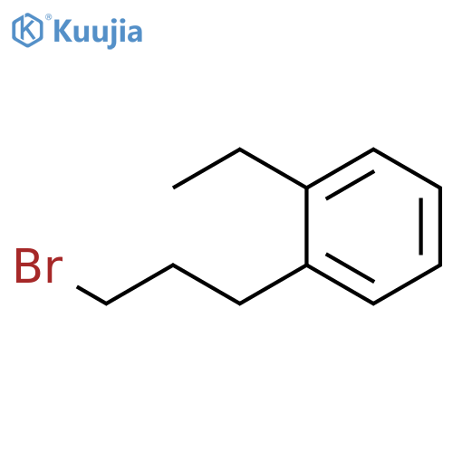 1-(3-bromopropyl)-2-ethylbenzene structure