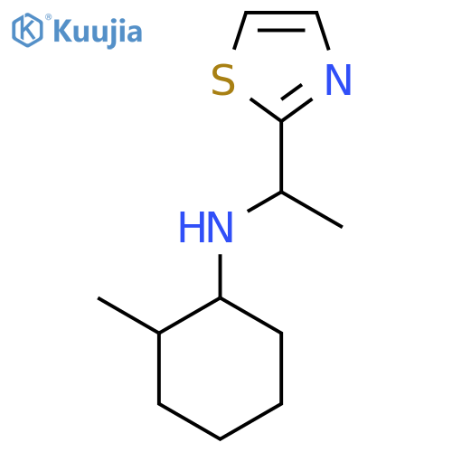 2-methyl-N-1-(1,3-thiazol-2-yl)ethylcyclohexan-1-amine structure