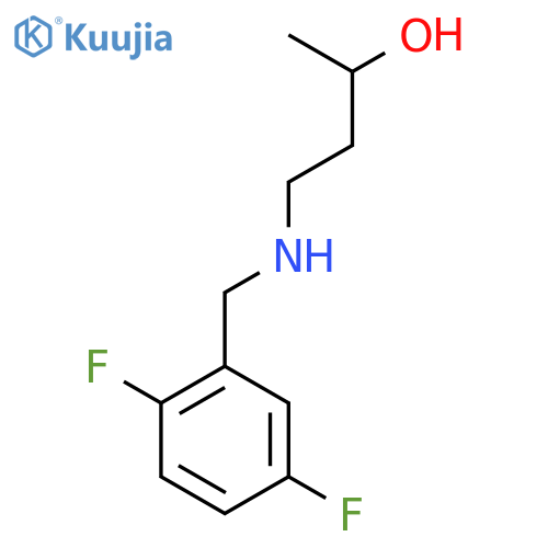 4-{(2,5-difluorophenyl)methylamino}butan-2-ol structure