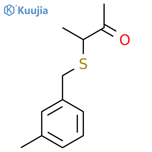 3-[(3-Methylphenyl)methylsulfanyl]butan-2-one structure