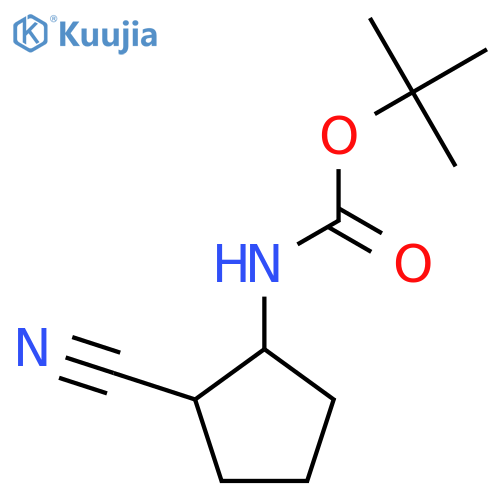 Tert-butyl (2-cyanocyclopentyl)carbamate structure