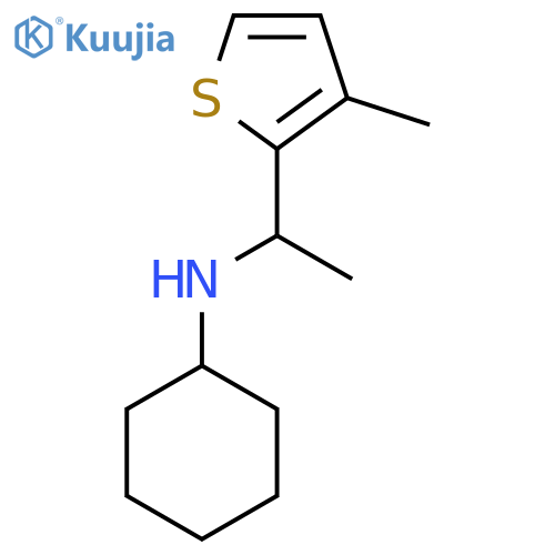 N-1-(3-methylthiophen-2-yl)ethylcyclohexanamine structure