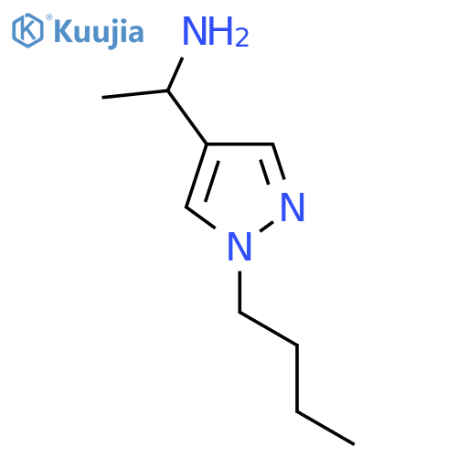 1-(1-Butyl-1H-pyrazol-4-yl)ethan-1-amine structure