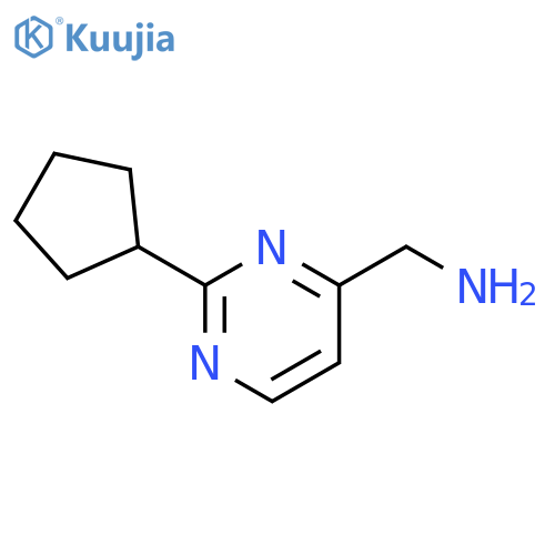 1-(2-Cyclopentylpyrimidin-4-yl)methanamine structure
