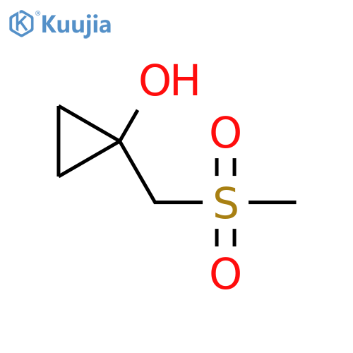 1-(methanesulfonylmethyl)cyclopropan-1-ol structure