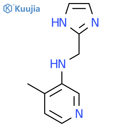 N-[(1H-imidazol-2-yl)methyl]-4-methylpyridin-3-amine structure