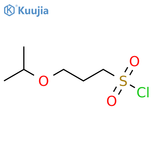3-(propan-2-yloxy)propane-1-sulfonyl chloride structure