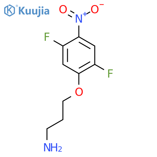 3-(2,5-Difluoro-4-nitrophenoxy)propan-1-amine structure