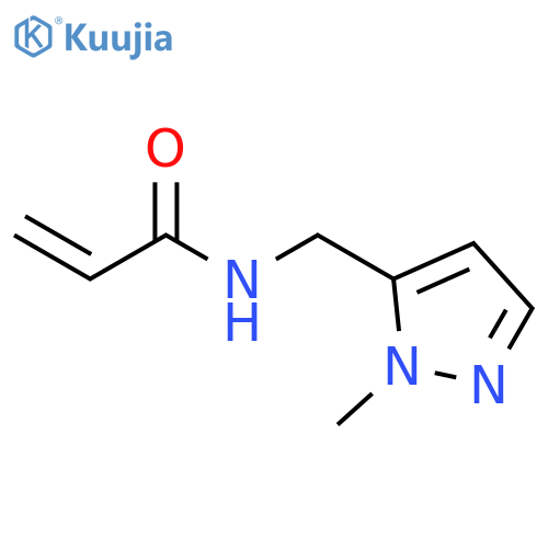 N-(1-methyl-1H-pyrazol-5-yl)methylprop-2-enamide structure