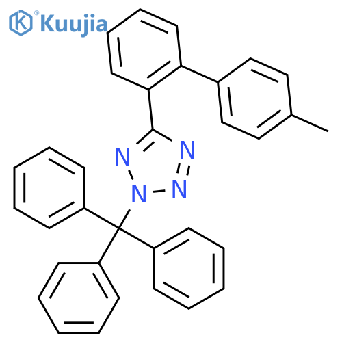 N-Triphenylmethyl-5-4'-methylbiphenyl-2-yltetrazole structure