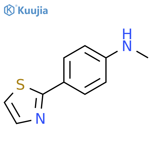 N-methyl-4-(1,3-thiazol-2-yl)aniline structure