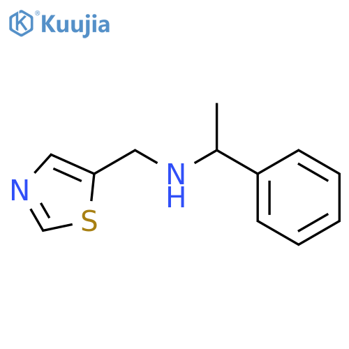 (1-phenylethyl)(1,3-thiazol-5-yl)methylamine structure
