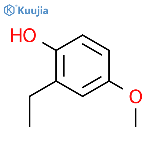 Phenol, 2-ethyl-4-methoxy- structure