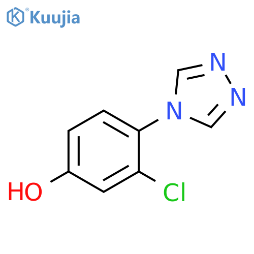 3-chloro-4-(4H-1,2,4-triazol-4-yl)phenol structure
