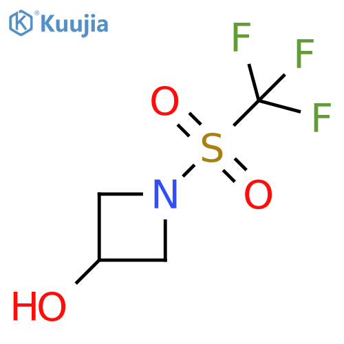 1-trifluoromethanesulfonylazetidin-3-ol structure