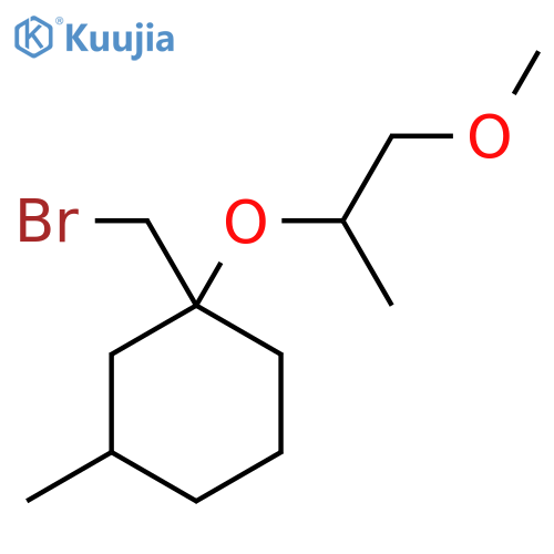 1-(bromomethyl)-1-(1-methoxypropan-2-yl)oxy-3-methylcyclohexane structure
