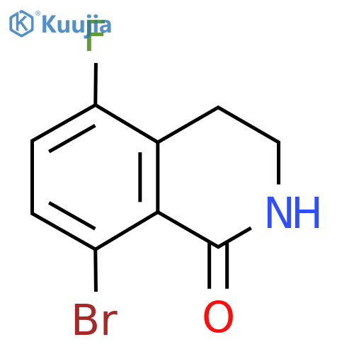 8-Bromo-5-fluoro-3,4-dihydro-2H-isoquinolin-1-one structure