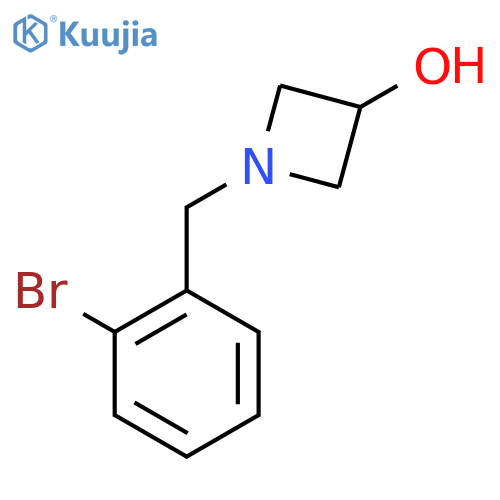 1-[(2-Bromophenyl)methyl]azetidin-3-ol structure