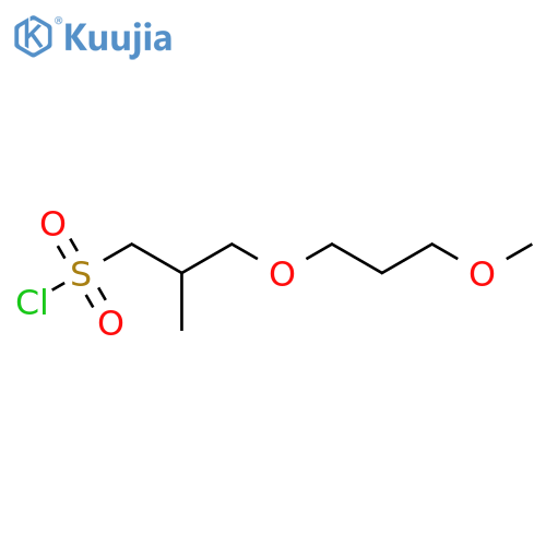 3-(3-Methoxypropoxy)-2-methylpropane-1-sulfonyl chloride structure