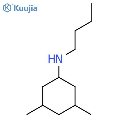 N-butyl-3,5-dimethylcyclohexan-1-amine structure