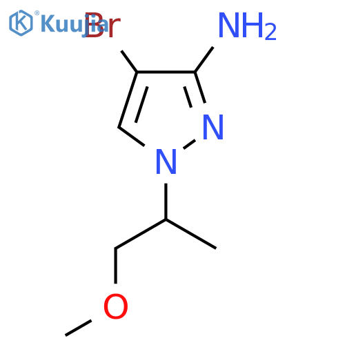 4-Bromo-1-(1-methoxypropan-2-yl)-1h-pyrazol-3-amine structure
