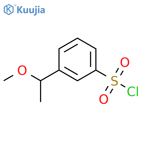 3-(1-METHOXYETHYL)BENZENE-1-SULFONYL CHLORIDE structure