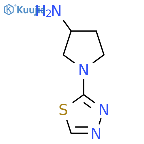 1-(1,3,4-Thiadiazol-2-yl)pyrrolidin-3-amine structure