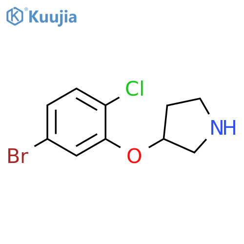 3-(5-bromo-2-chlorophenoxy)pyrrolidine structure