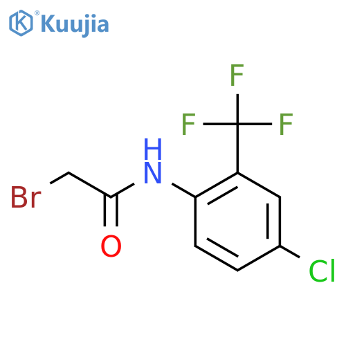 2-Bromo-N-4-chloro-2-(trifluoromethyl)phenylacetamide structure