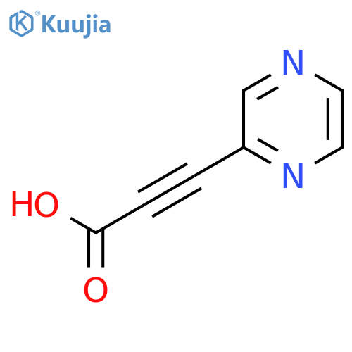 3-(Pyrazin-2-yl)prop-2-ynoic acid structure