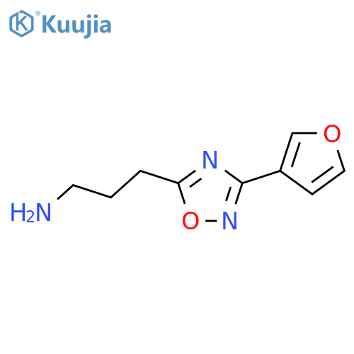 3-(3-(Furan-3-yl)-1,2,4-oxadiazol-5-yl)propan-1-amine structure