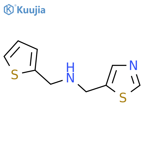 (1,3-thiazol-5-yl)methyl(thiophen-2-yl)methylamine structure