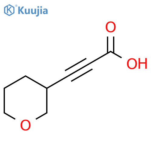 3-(OXAN-3-YL)PROP-2-YNOIC ACID structure